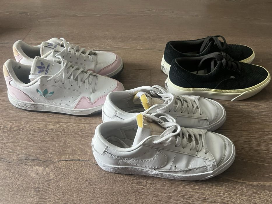 Маратонки обувки vans, nike, adidas естествена кожа