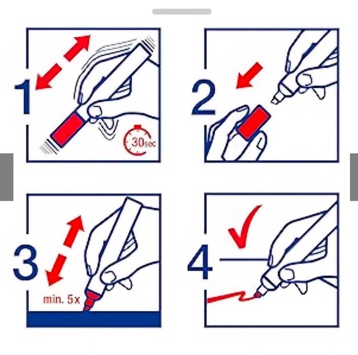 Marker Acrilic Rosu