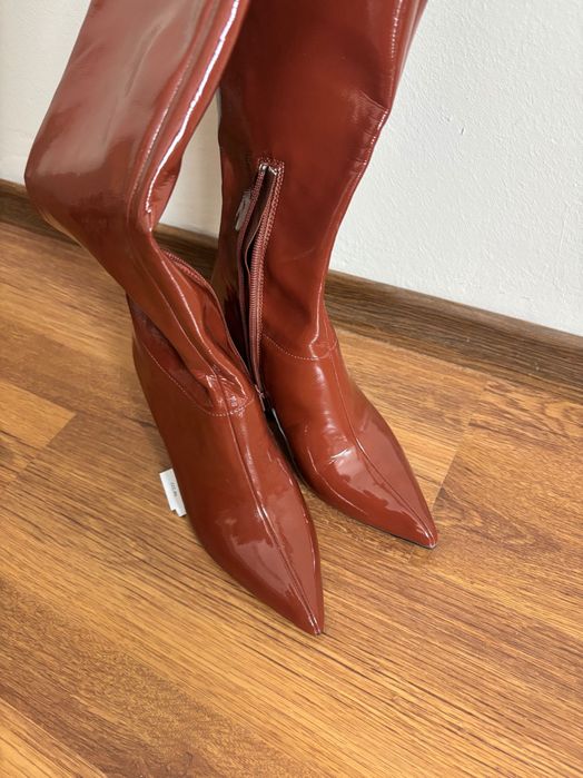 Кафяви ботуши Nine West