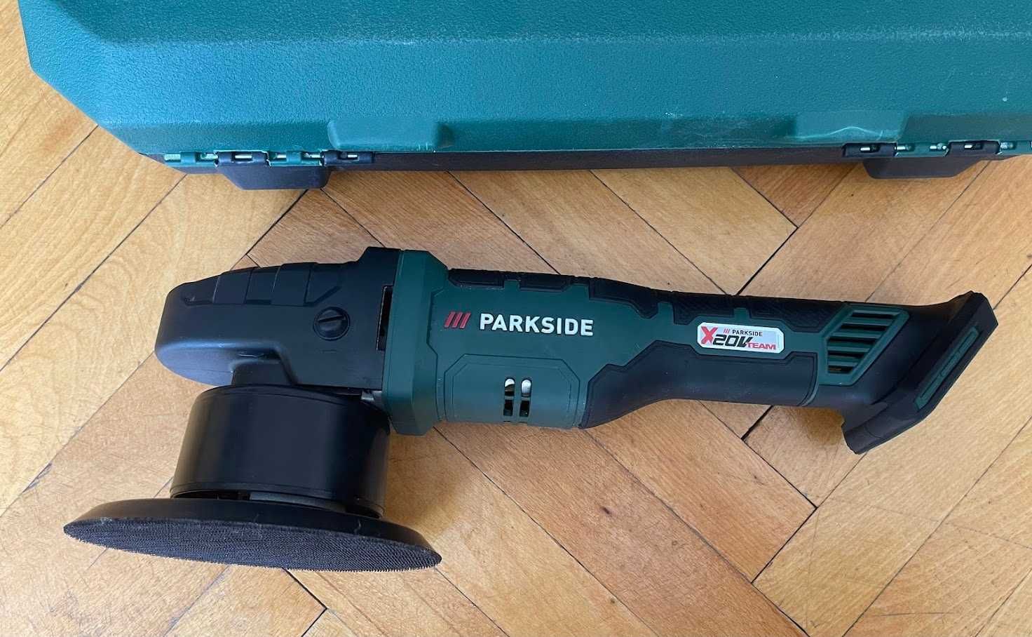 Parkside машина за полиране и шлайфане 20V с регулиране на оборотите.