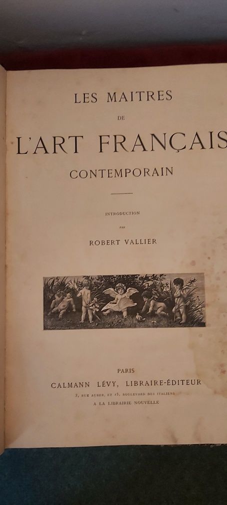 Catalog Maeștrii artei Franceze contemporane anul 1887