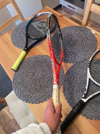Set 3 rachete de tenis Head și Dunlop