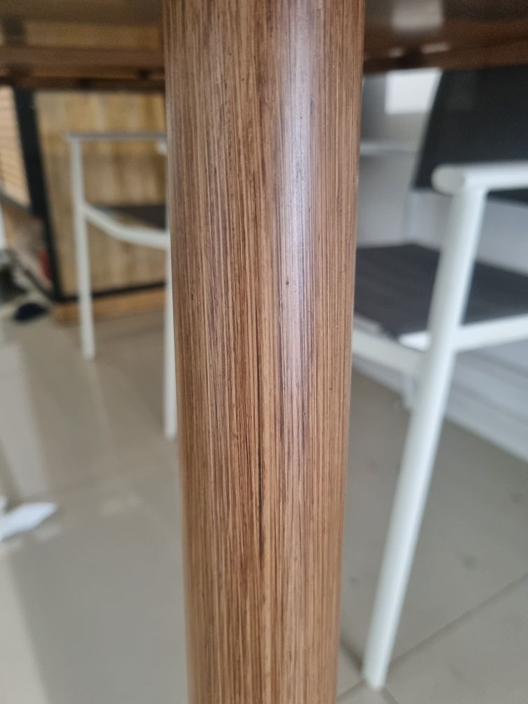 Masa terasa exterior / interior metal si sticla 1,80×1m demontabila