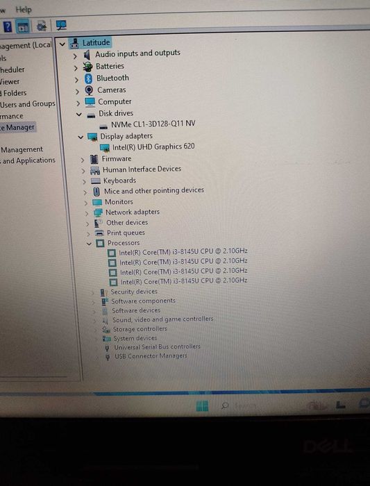 Ultrabook Dell Latitude 3310, i3-8145U, 8gb ddr4, 128gb ssd M2,