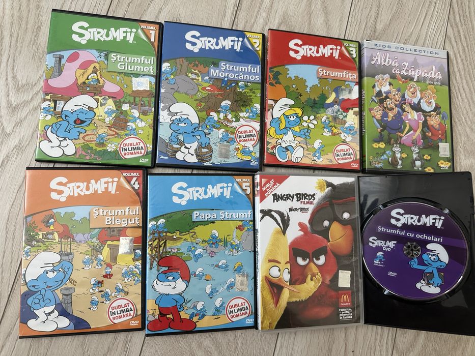 Filme pentru copii Strumfii / Angry birds / Alba ca zapada