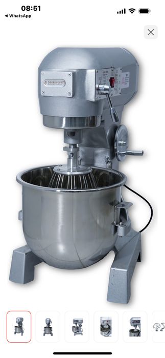 Миксер BACKERCRAFT JLT 20 л серый(тестомес)