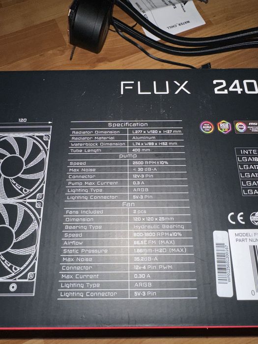 Cooler AIO alphagear flux 240 Racire procesor INTEL/AMD