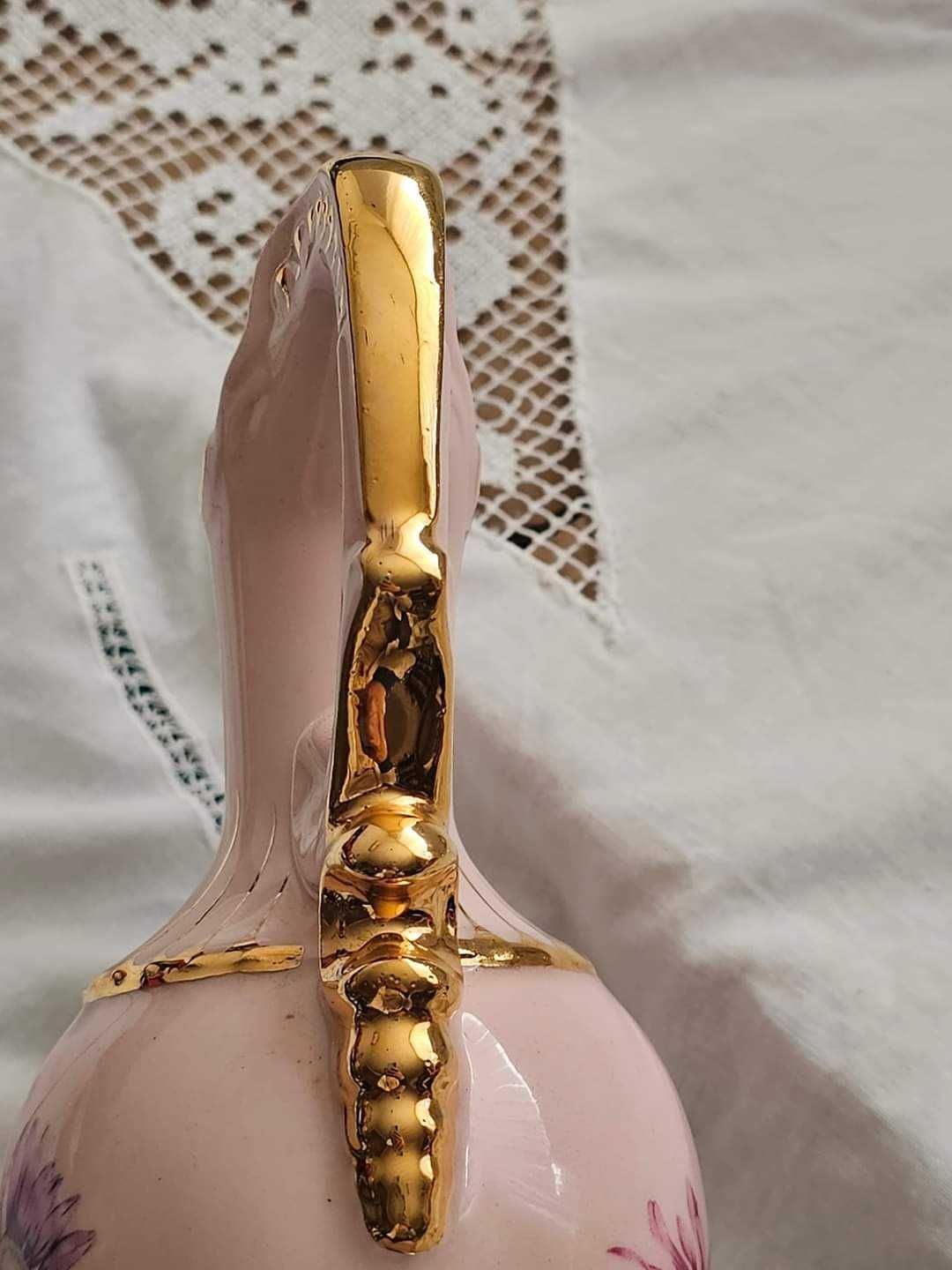 Уникална ваза розов порцелан, Чехия