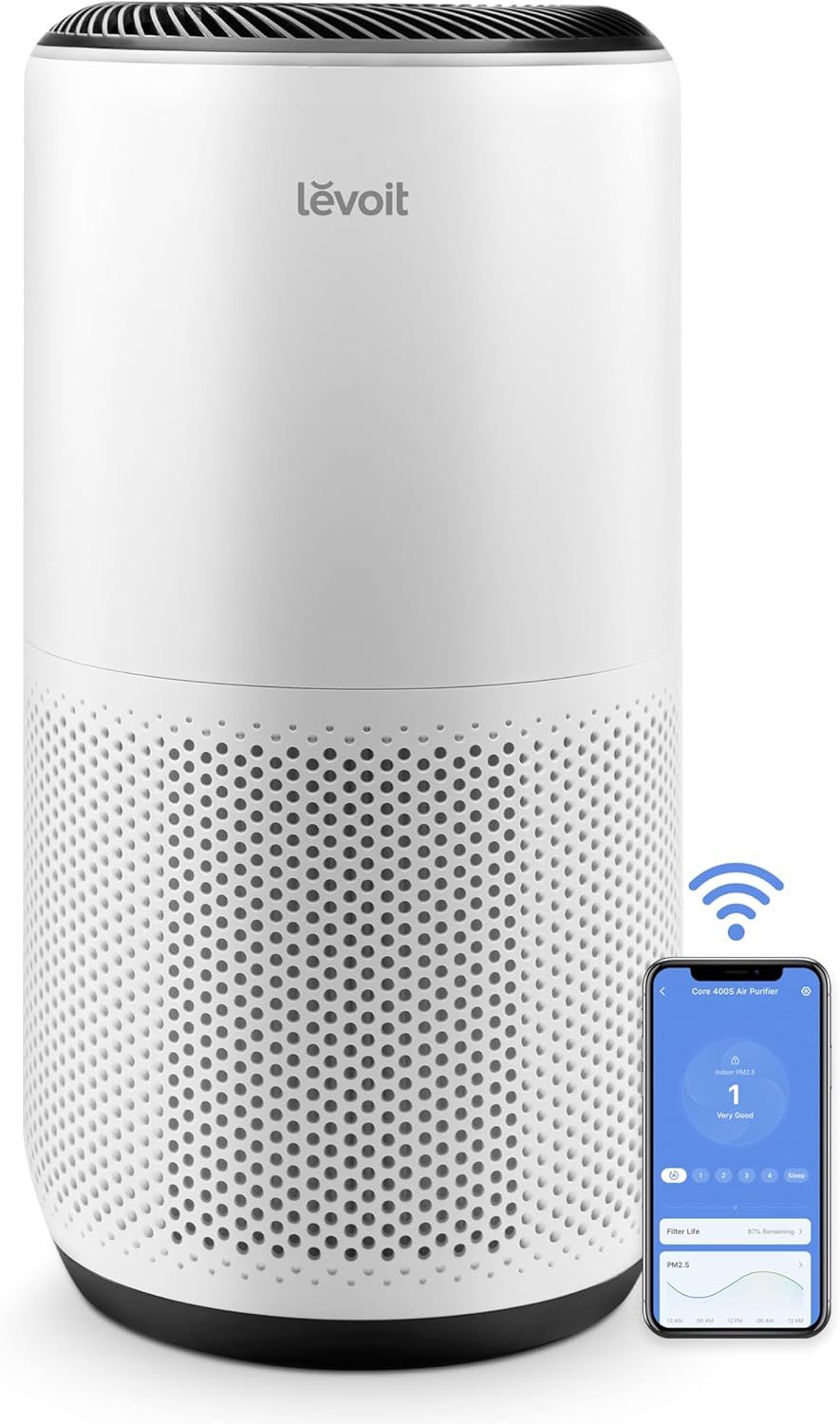 Purificator aer Levoit Core 400S HEPA WiFi 83mp Smart | 373685