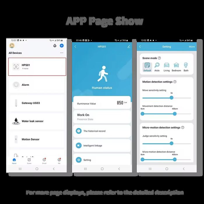 Tuya Smart WiFi 5.8G MmWave Сензор присъствие (+сензор за осветеност)