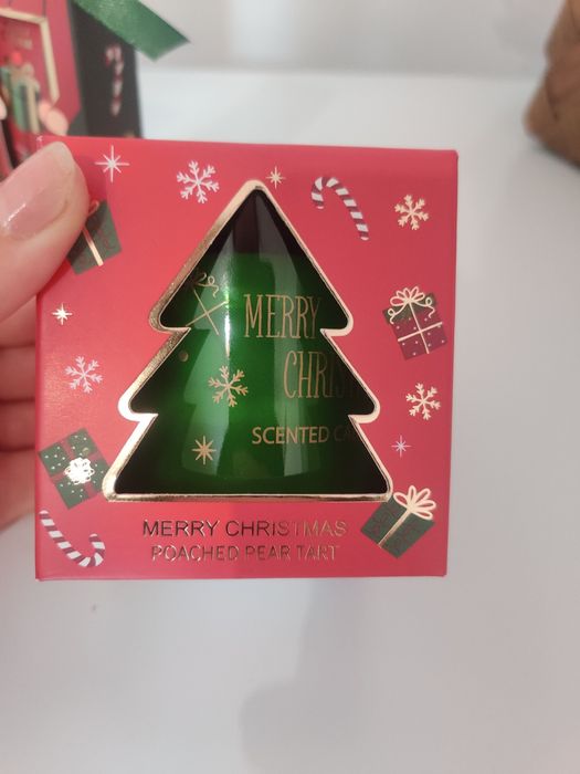 Set Merry Christmas, cremă de mâini, cană și lumânare