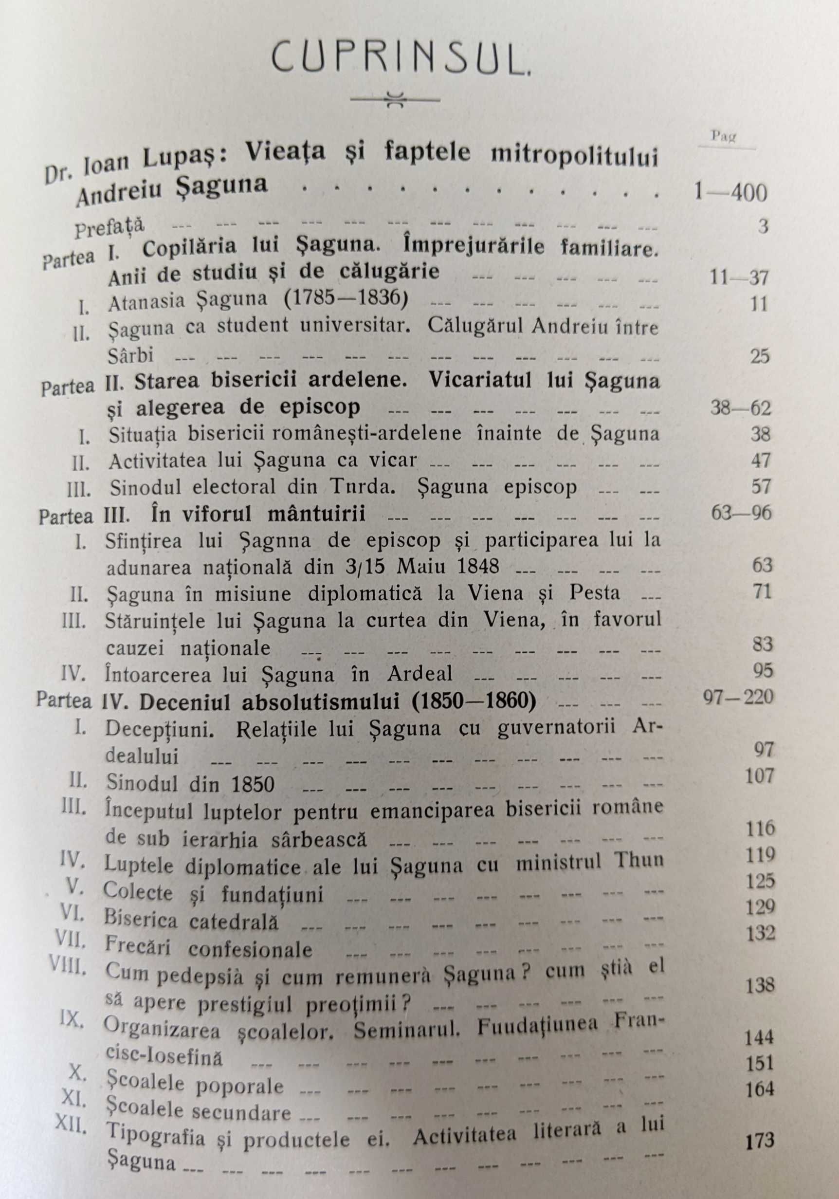 rara 1909 Mitropolitul Andreiu Baron de SAGUNA Legatura Bibliofilie RR