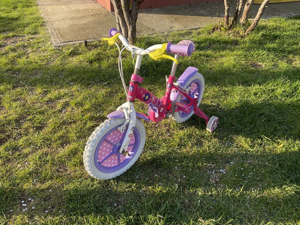 Bicicleta pentru fete Disney Minnie , 14 inch, culoare roz