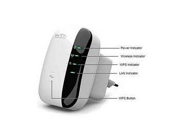 Amplificator semnal Wireless, WiFi Repeater, 300 Mbps, 2.4 GH