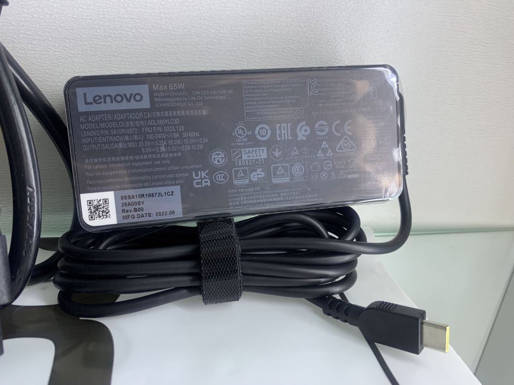 Dostovka bepul! Original Lenovo zaryadka Type C 45W 65w TAYPS blok pit