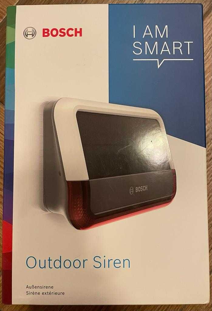 SIGILAT Sirena exterior Bosch Smart Home sistem de alarma panou solar