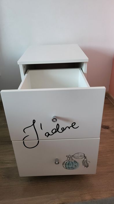 Casetieră 2 sertare(noptieră) ,,Fancy mint" -Mobexpert