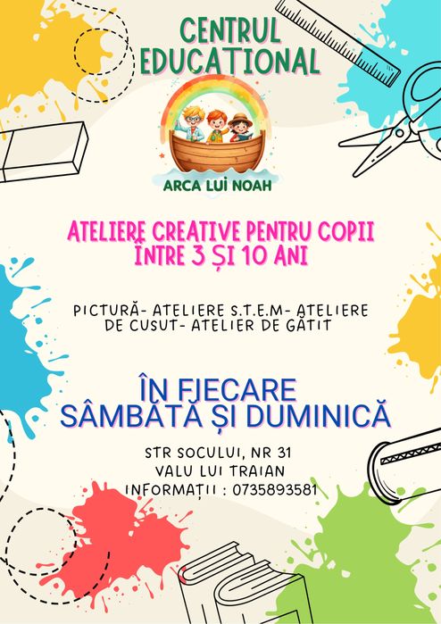 AFTERSCHOOL ARCA LUI NOAH – teme şi activități creative şi recreative