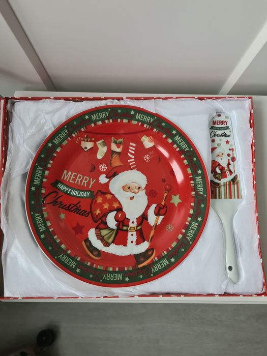 Коледно плато с шпатула за десерти