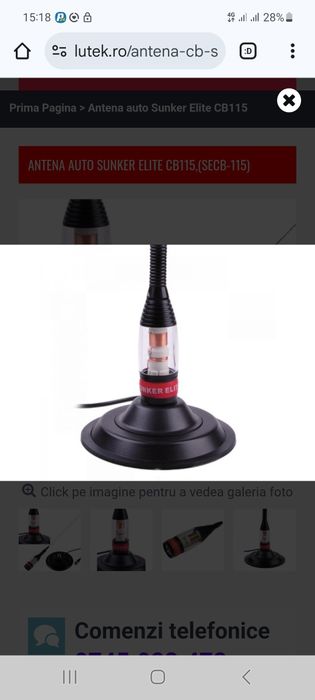 Statie radio a CB Bytrex Pro-M4 nefolosita.Antena Sunker Elite CB115