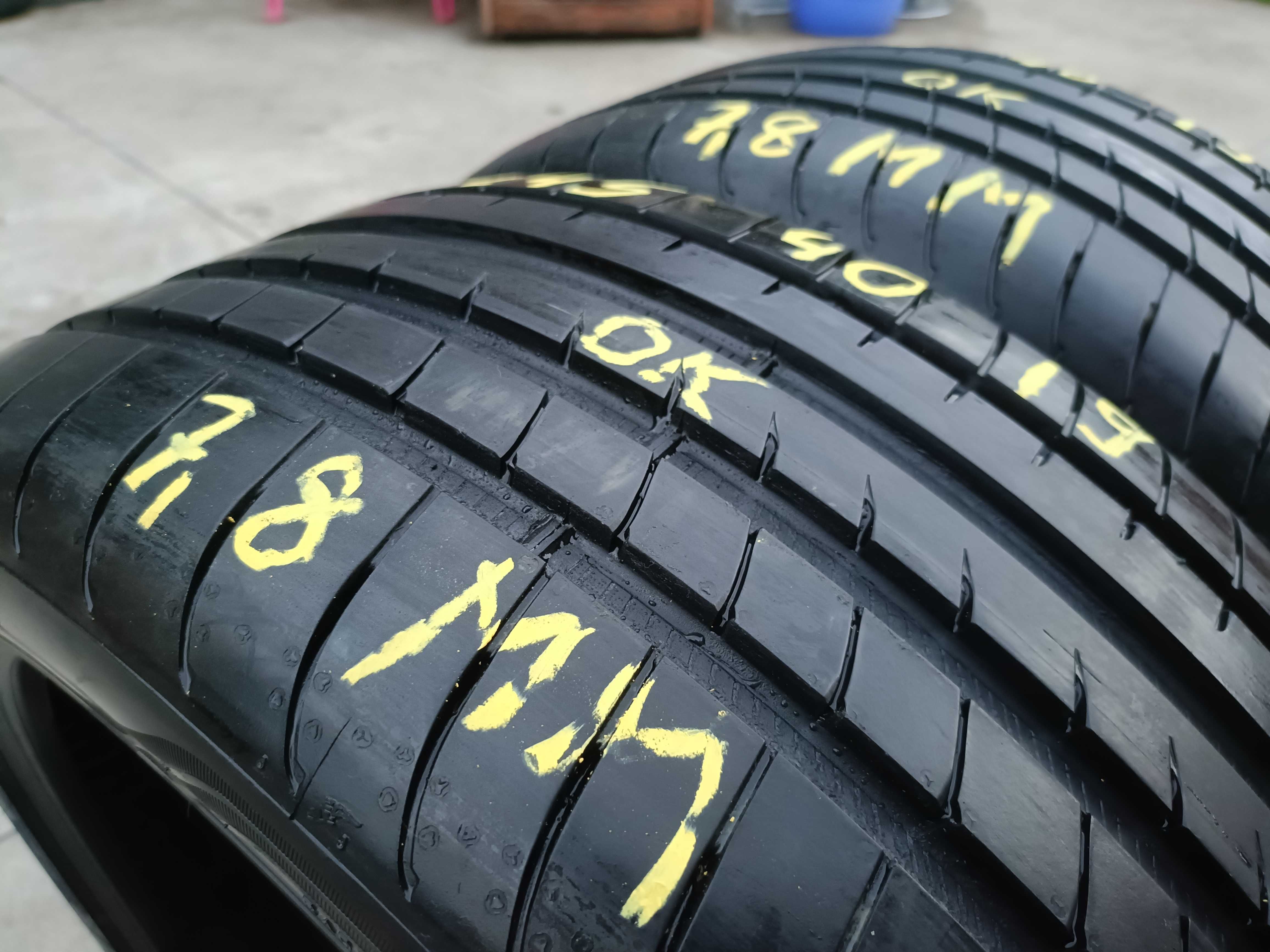 Doua anvelope de vara 245 40 19 goodyear asymmetric 3 profil 7,8 mm