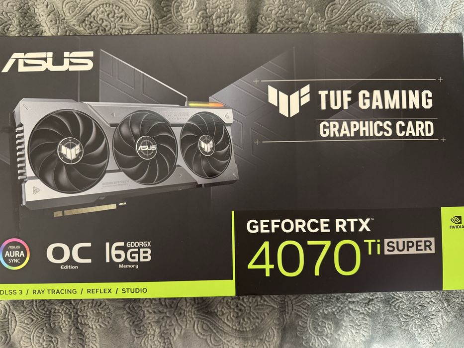 Продавам RTX 4070Ti SUPER 16GB на ASUS  TUF Gaming