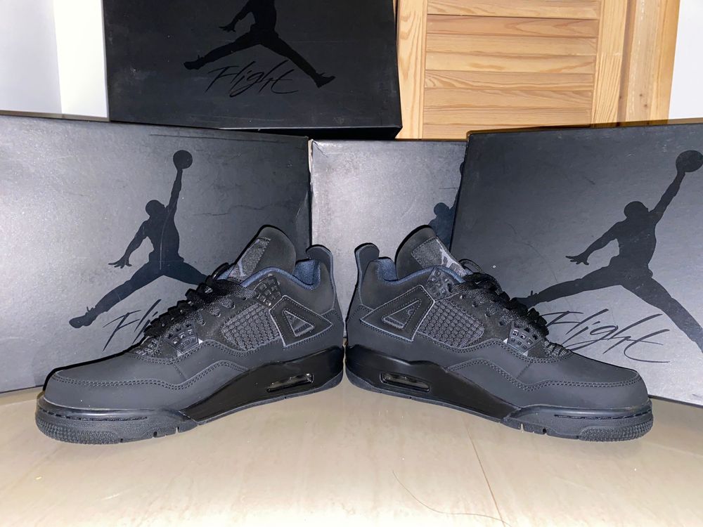 Jordan 4 black cat  noi marimea 40