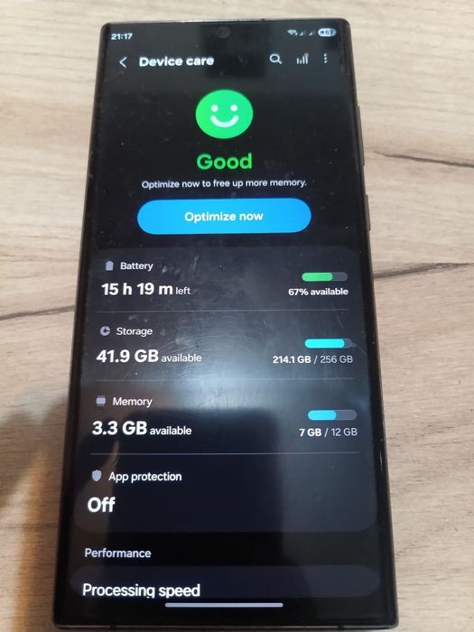 Samsung S22 Ultra Display folie 256Gb 12 Gb Ram