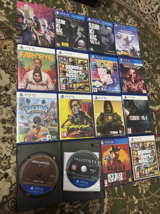 (PS4)(PS5) игры RDR 2 FC UFC 5 GTA 5 и тд