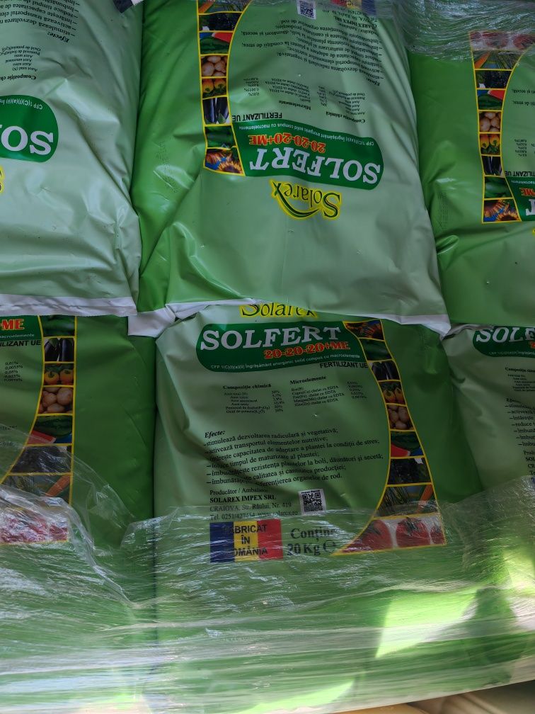 îngrășământ foliar solfert 20 20 20 solarex 20 kg
