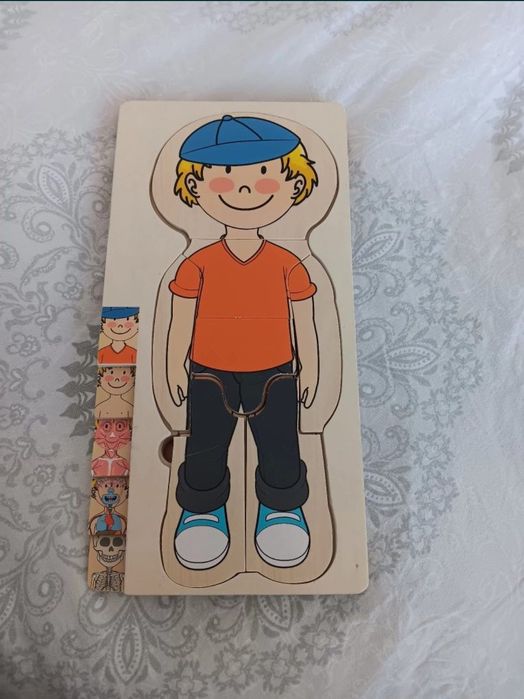 Joc puzzle corpul uman baiat anatomia umana ca nou anatomie