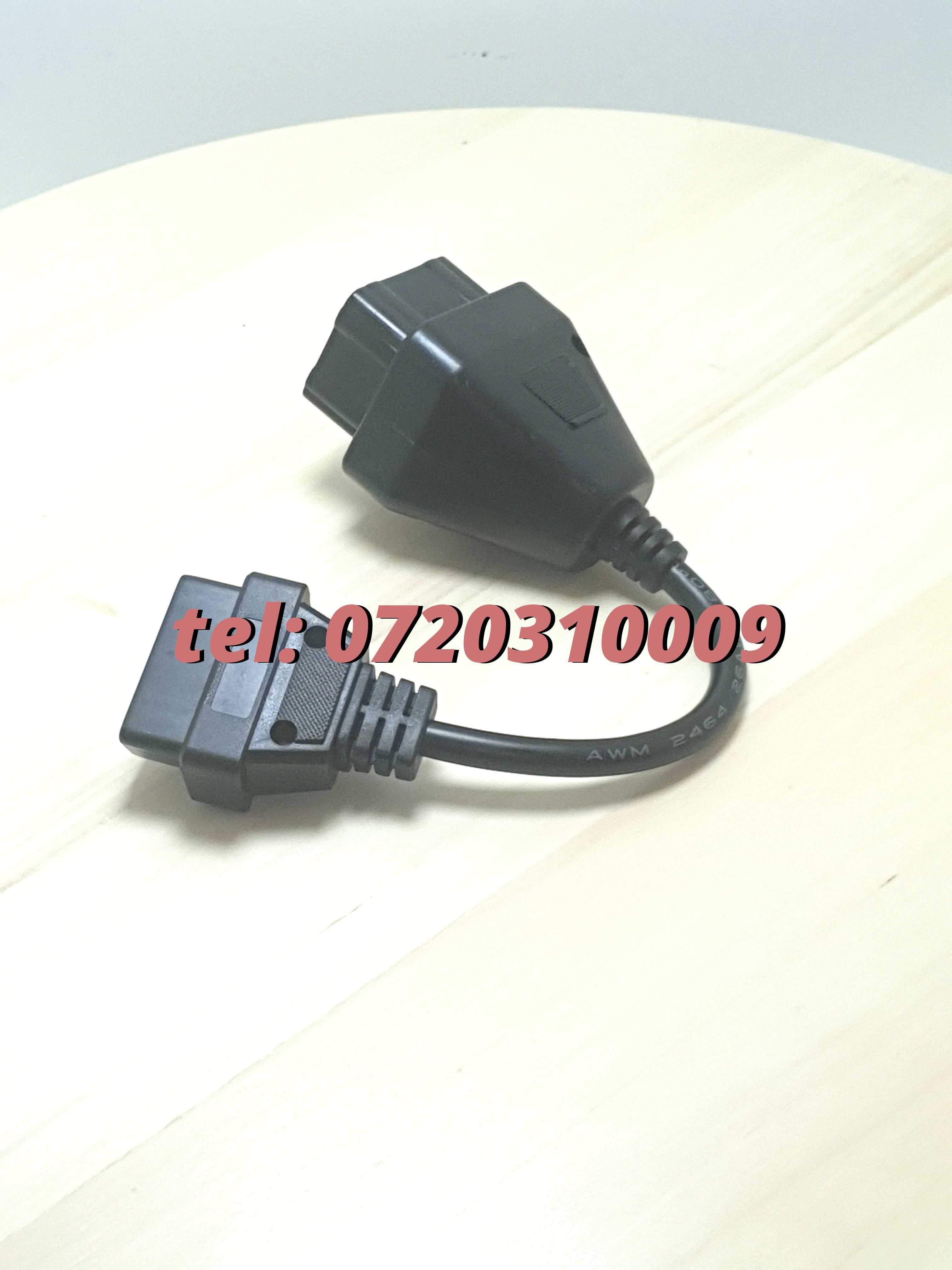 Cablu Adaptor Camion Renault 12 Pin La Obd2 16 Pin