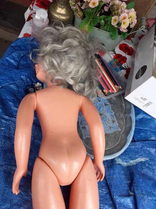 Papusa aradeanca 75 cm,veche 1975,