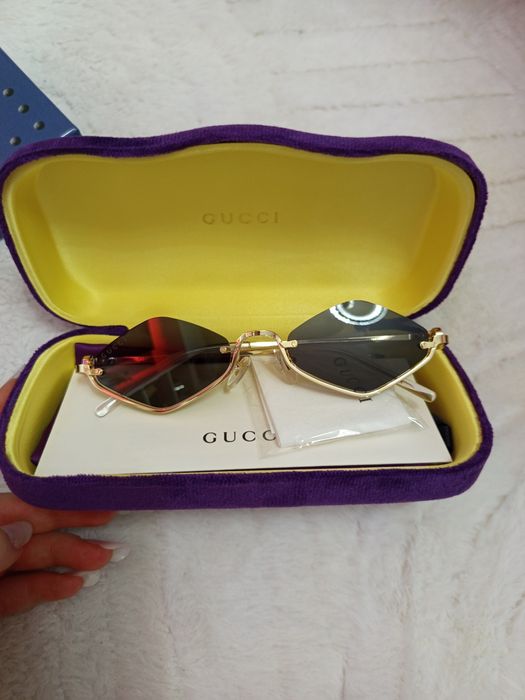 Ochelari de soare Gucci cu rama geometrica
