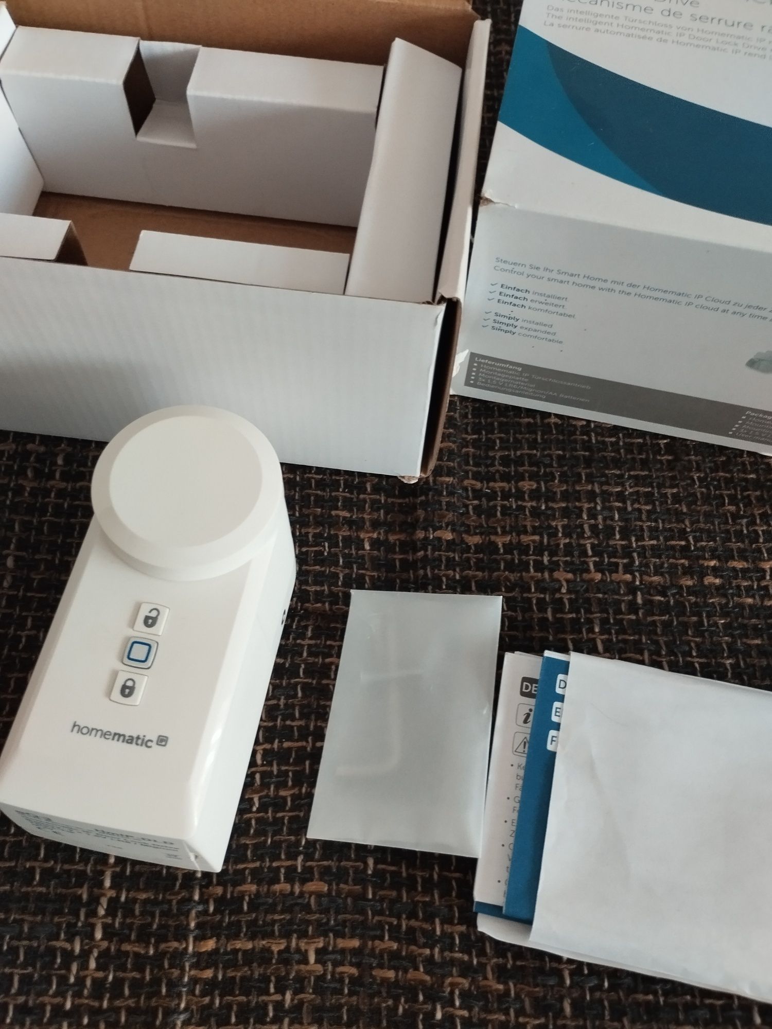 Homematic IP HmIP-DLD Blocare uși Drive Wireless Smart Home, alb