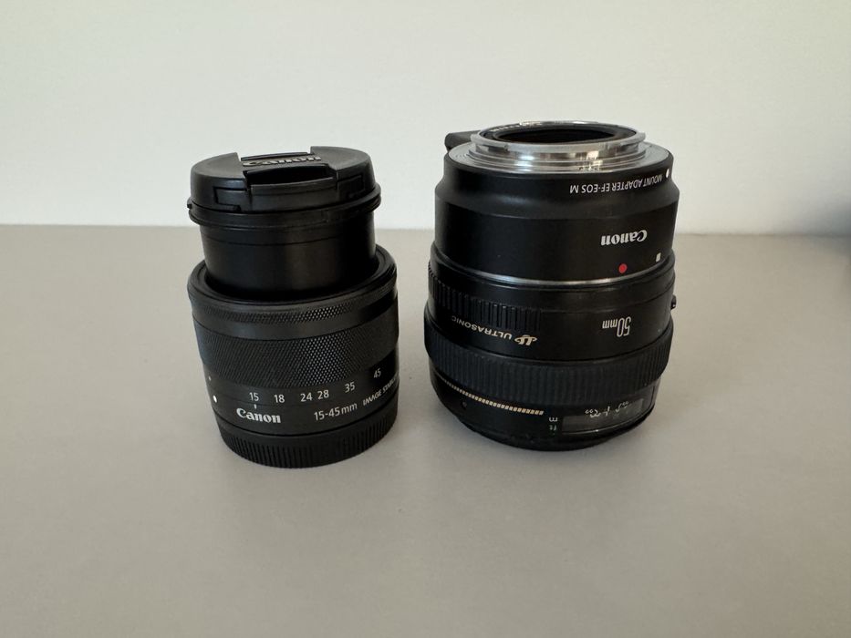 Canon фотоапарат EOS M50 с два Canon обектива