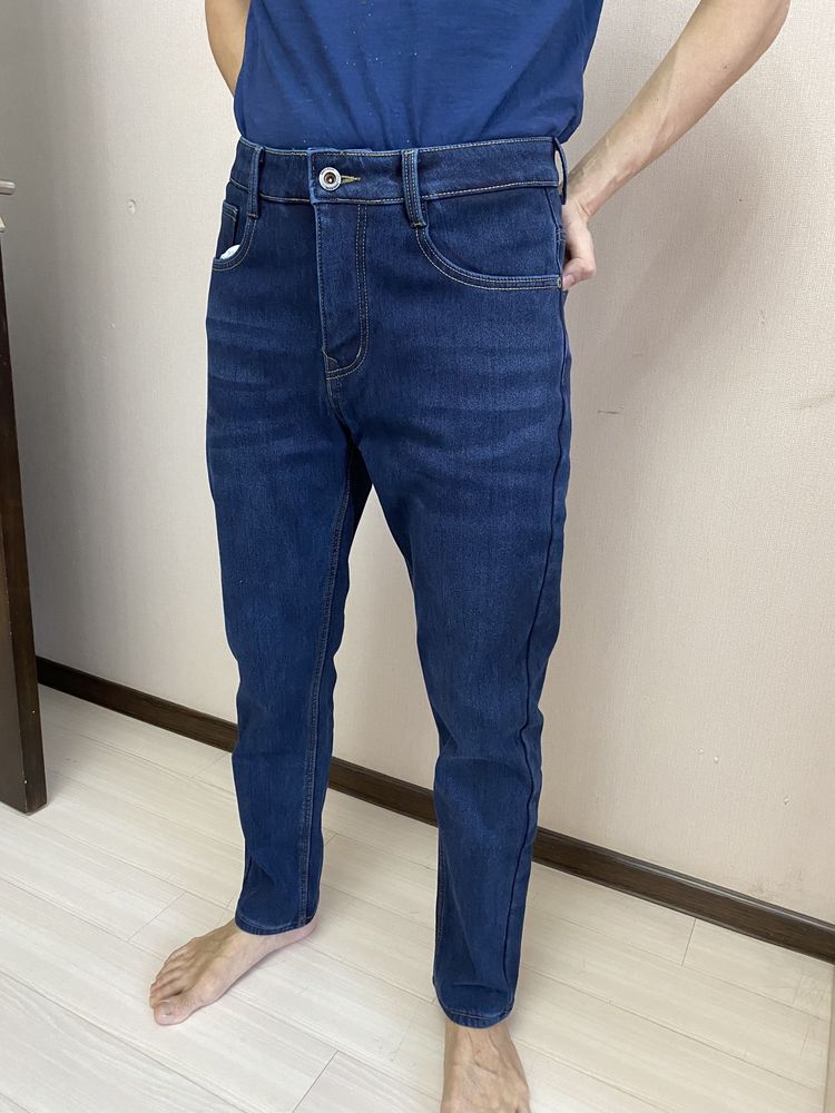 Мужские джинсы с теплым подкладом