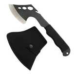 Topor Ideallstore®, Little Viking, otel, negru, 26 cm, teaca inclusa