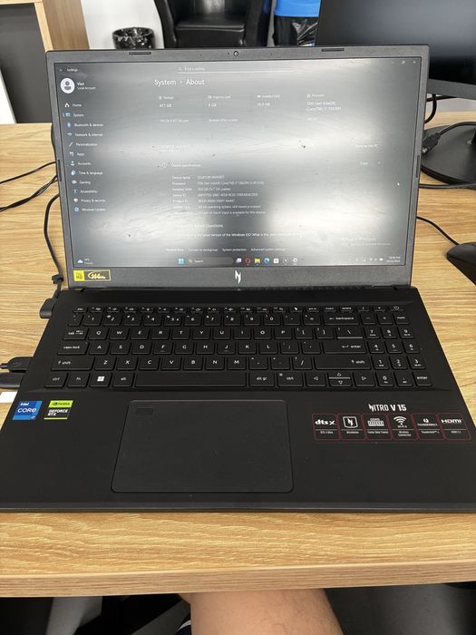 Laptop Gaming ACER NITRO V15 i7/16gb/RTX4050 6gb