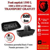 Fosa septica transport gratuit 1500-2500 L noi Agramix