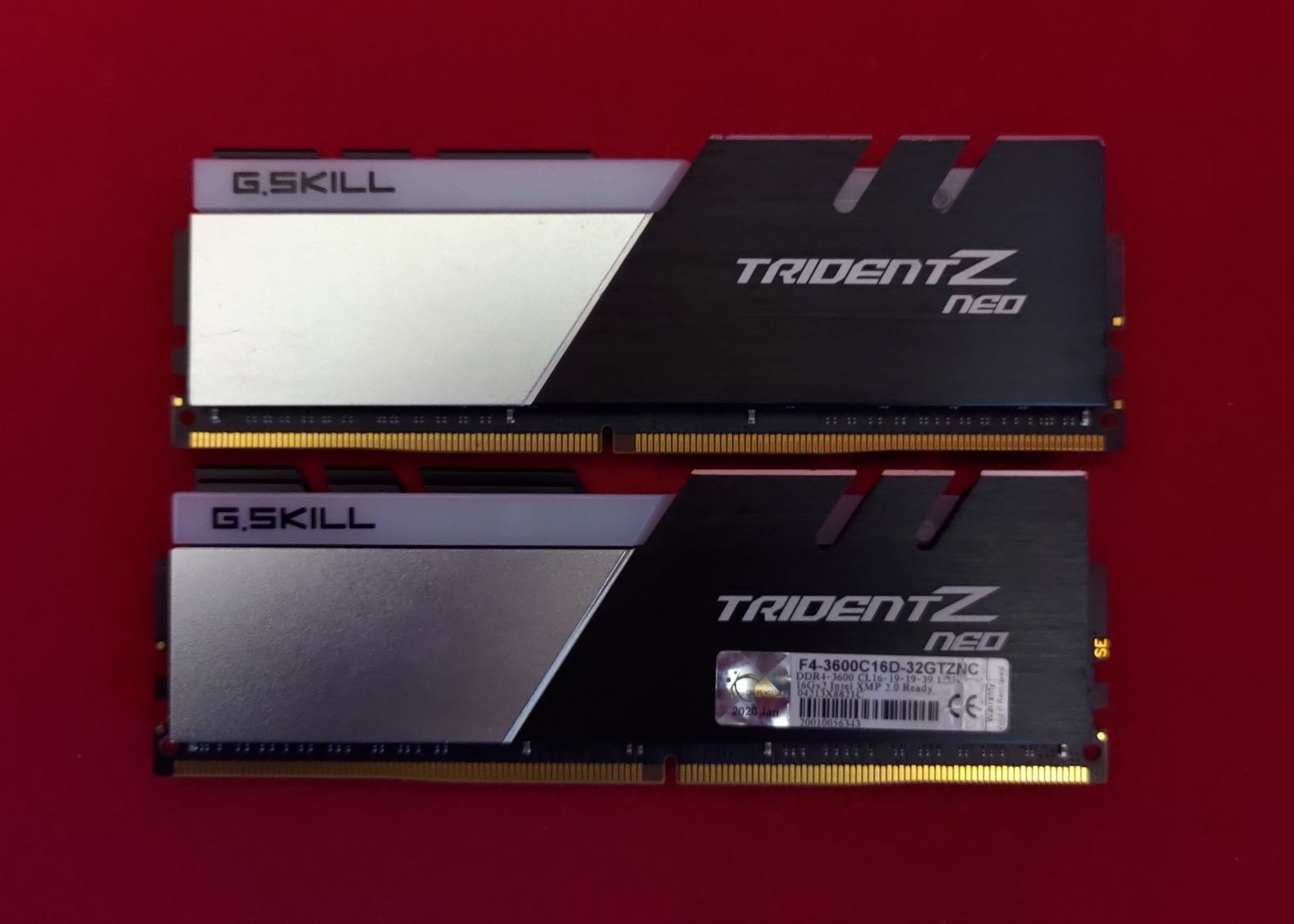 RAM: 32GB (2x16GB) G.Skill Trident Z Neo RGB, DDR4-3600 CL16