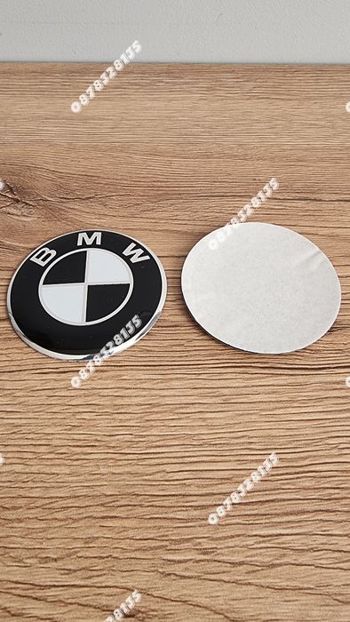 Задна емблема за БМВ / BMW Е46 КОМБИ тип Люспа черно с бяло