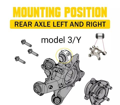 Tesla сайлентблок задний подвески