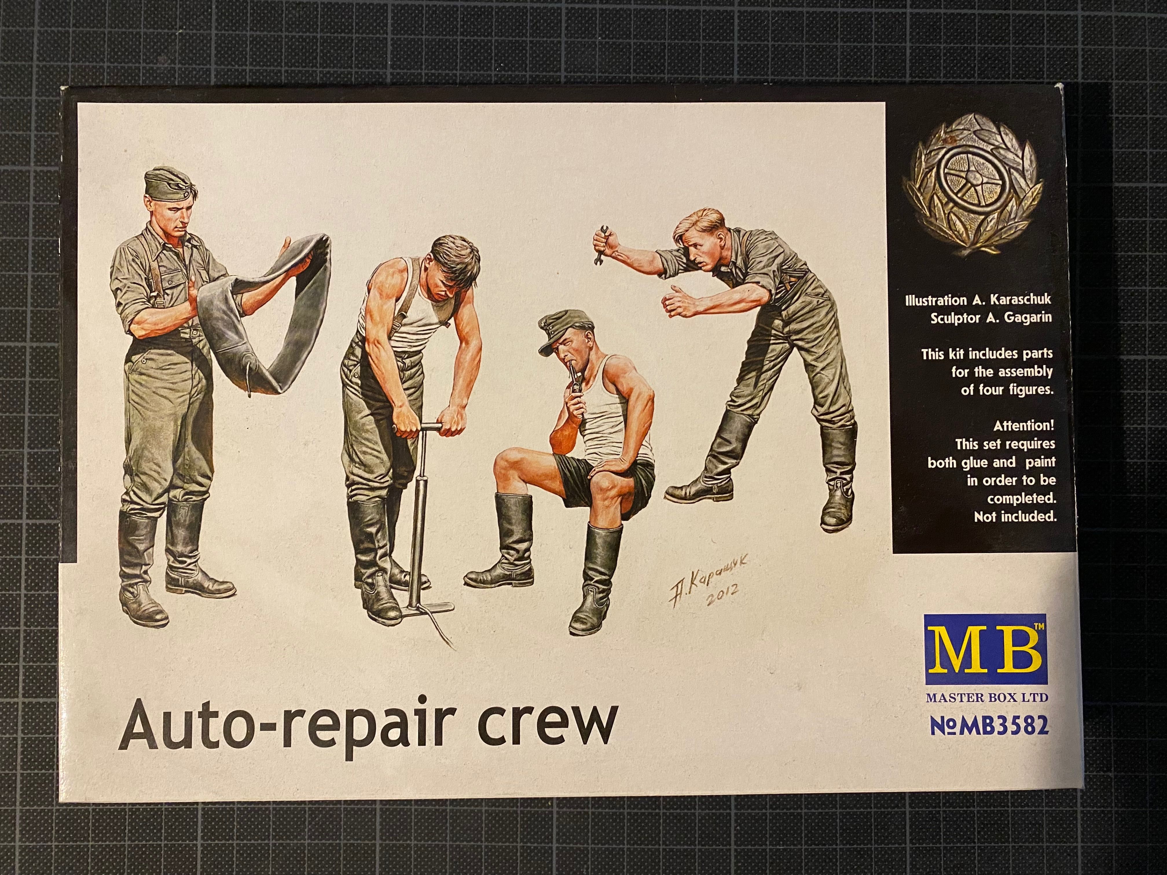 Figurine Master Box “Auto repair crew” scara 1:35