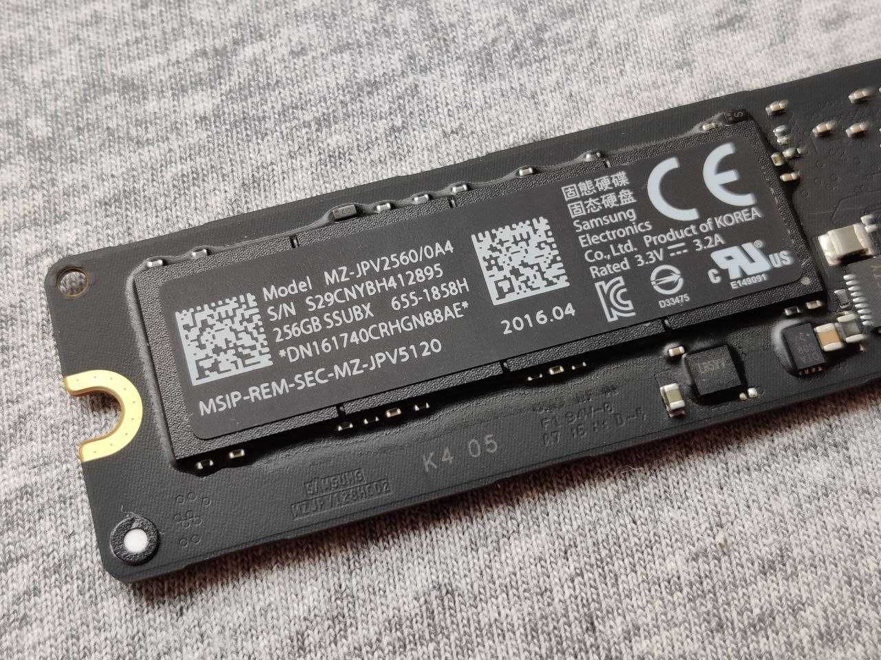 Оригинален за Apple MacBook Pro или Air SSD 256GB на Samsung