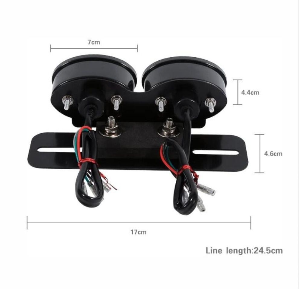 Stop led moto ATV led cu iluminare numar