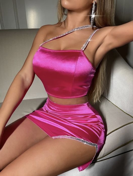 Сатенен сет от две части