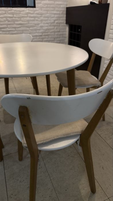 Комплект маса Ф105 с 4 столa