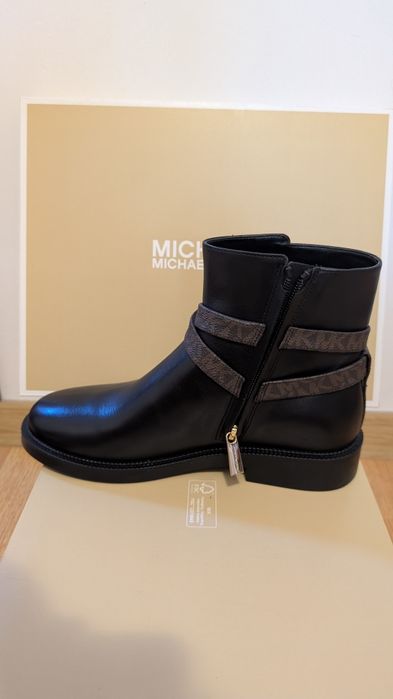Ghete/botine piele Michael Kors nr  38, noi, 50% reducere
