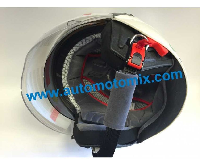 Каска за мотор S-размер,бял цвят - модел 208